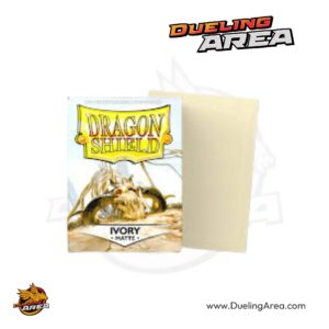 Dragon Shield Matte Sleeves - Ivory (100-Pack) - Dragon Shield Card Sleeves - حافظه درع التنين غير اللامعة - عاجي (عبوة من 100 قطعة)