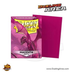 Dragon Shield Matte Sleeves - Magenta (100-Pack) - Dragon Shield Card Sleeves - حافظه درع التنين غير اللامعة - أرجواني (عبوة من 100 قطعة)